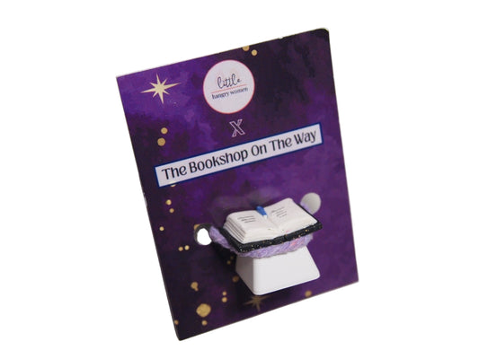 Miniature Bookish Keycaps - Black Sparkles